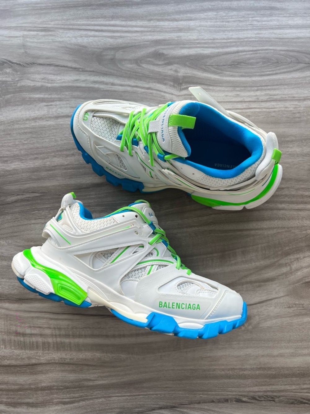 Balenciaga Track Sneaker White Green Size 8.5 Men’s/ 10 Women’s (EU 40)
